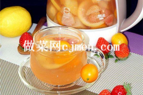 新鲜自制的纯天然饮品 苹果水果茶