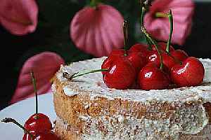 樱桃裸蛋糕