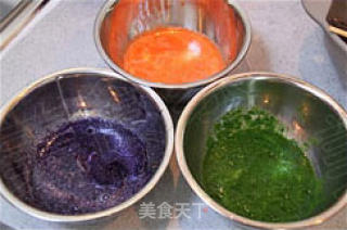 彩色饺子的做法步骤：2