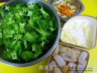 家常菜肴@@清炒四连豆的做法步骤：2