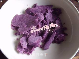 电饭锅版紫薯发糕的做法步骤：2