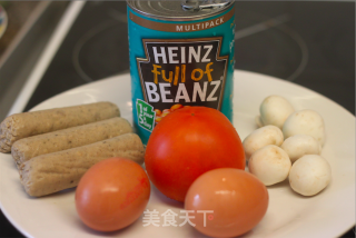 传统英式早餐 traditional English breakfast的做法步骤：1