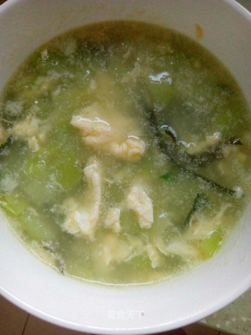 角瓜海带鸡蛋汤的做法