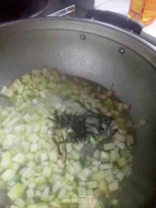 角瓜海带鸡蛋汤的做法步骤：8