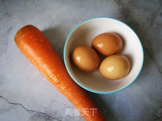 胡萝卜炒鸡蛋的做法步骤：1
