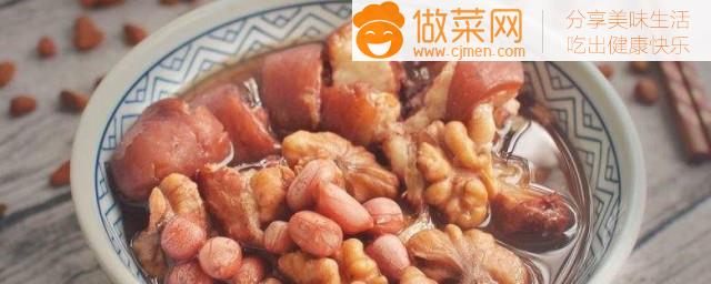 花生米炖猪尾好吃的做法