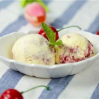香草酸奶油樱桃冰淇淋的做法图解11