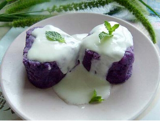 酸奶紫薯泥怎么做？