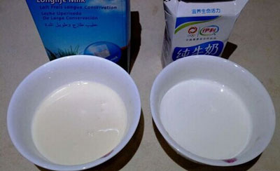 进口牛奶颜色发黄，国产牛奶颜色发白的原因