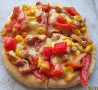 番茄肉丝洋葱披萨—电饭煲版的做法步骤8
