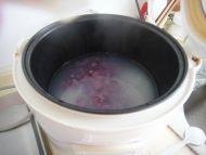 紫薯糯米槐花粥的做法步骤4