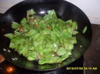 肉炒扁豆的做法步骤8