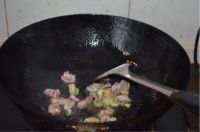 肉炒扁豆的做法步骤6