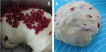 蔓越莓麻薯面包的做法步骤3-4