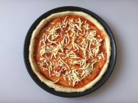 小洋葱培根披萨的做法步骤8