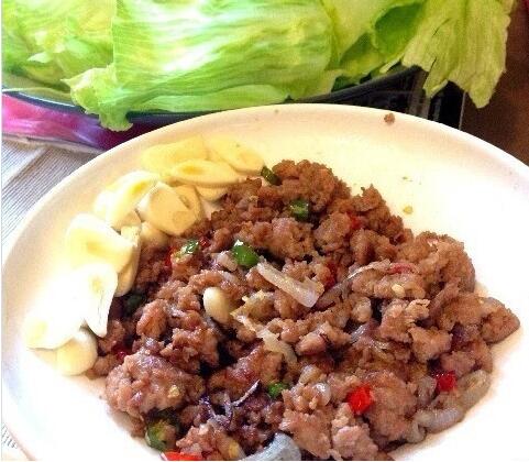 泰式猪肉生菜包怎么做？