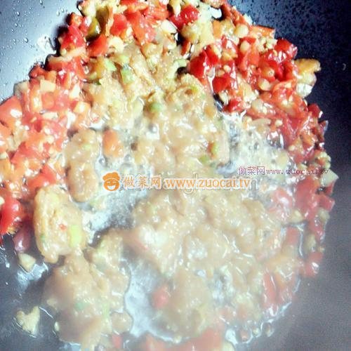 剁椒肉沫金针菇的做法