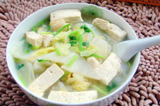 白菜豆腐汤,白菜豆腐汤的做法