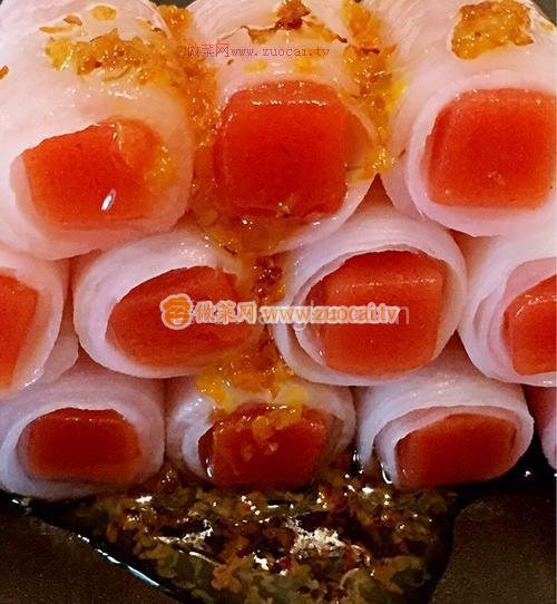 水晶萝卜珊瑚卷的做法