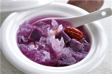 银耳紫薯汤的做法