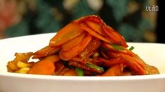 胡萝卜炒肉的做法视频