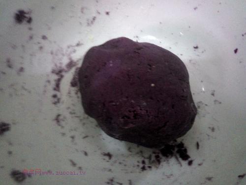 奶香紫薯丸子的做法