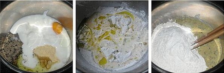 葱香酸奶糯米球的做法步骤1-3