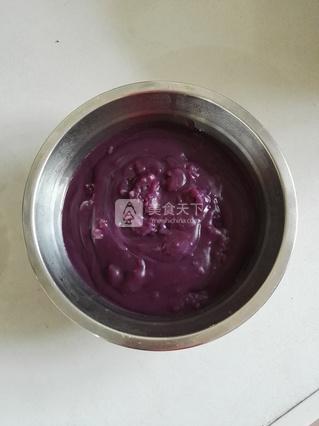 #ACA烘焙明星大赛#紫薯猫耳朵的做法步骤：5
