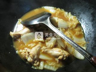 咖喱白菜鸡翅根 的做法步骤：8
