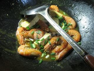 咖喱豆腐基围虾 的做法步骤：9