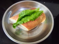 培根洋葱法棍三明治的做法步骤5