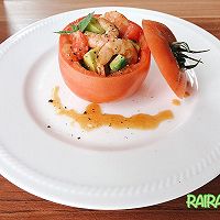鲜虾牛油果（番茄）盏#丘比沙拉汁#的做法图解7