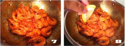 柠檬茄汁虾的做法步骤7-8