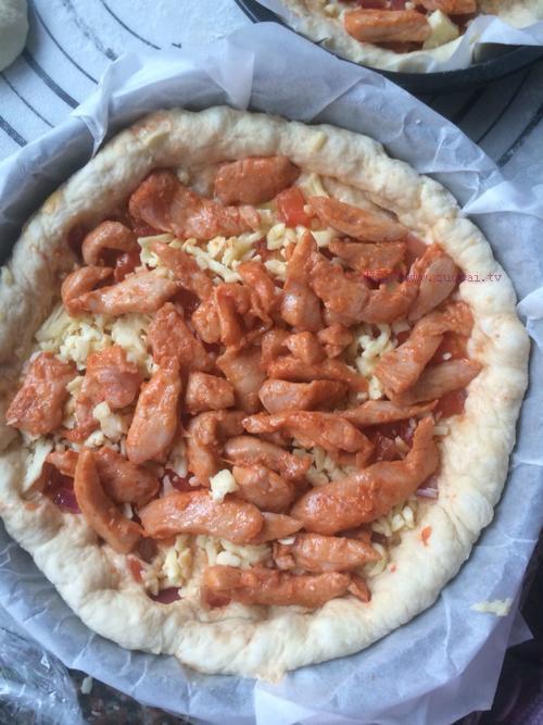 新奥尔良鸡肉披萨（9寸）的做法