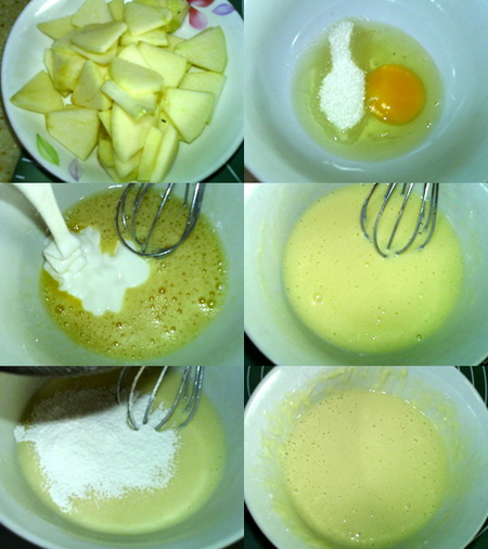 无油酸奶苹果蛋糕的做法步骤1