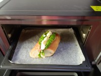 培根洋葱法棍三明治的做法步骤8