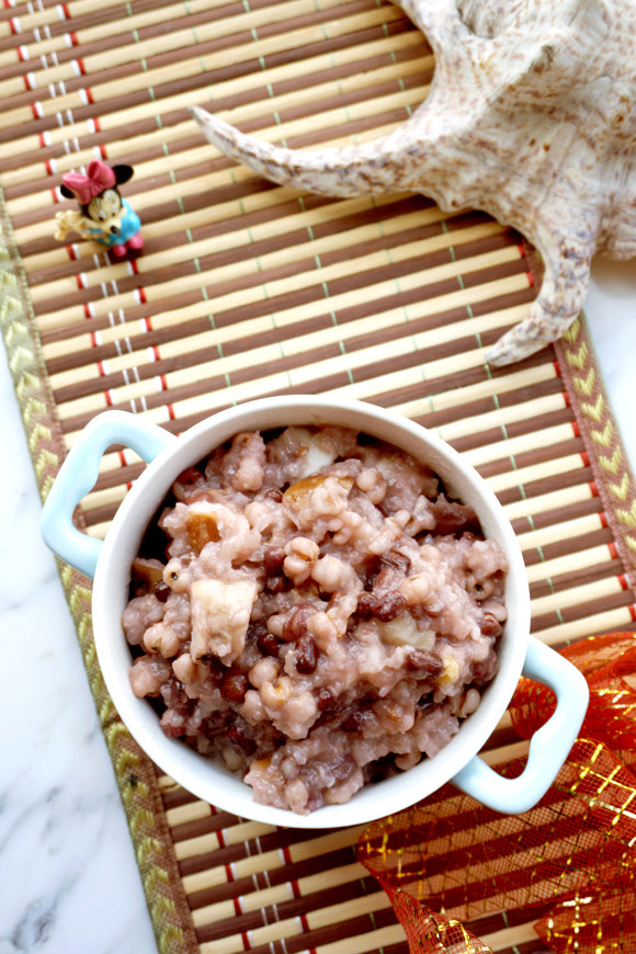 菱角红豆薏苡糯米饭