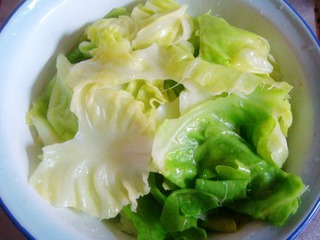 【湘菜】--干锅手撕包菜的做法步骤:6