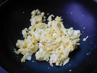 四季豆炒鸡蛋