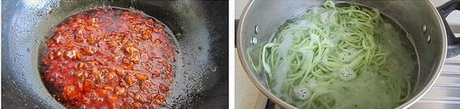 鸡肉炸酱韭菜面的做法步骤4