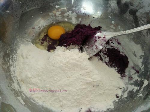 无水紫薯面团的做法