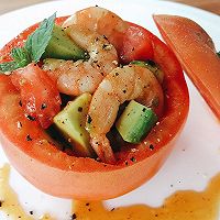 鲜虾牛油果（番茄）盏#丘比沙拉汁#的做法图解8