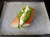 培根洋葱法棍三明治的做法步骤7