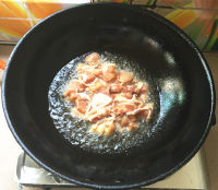 橄榄菜四季豆炒鸡肉的做法步骤5