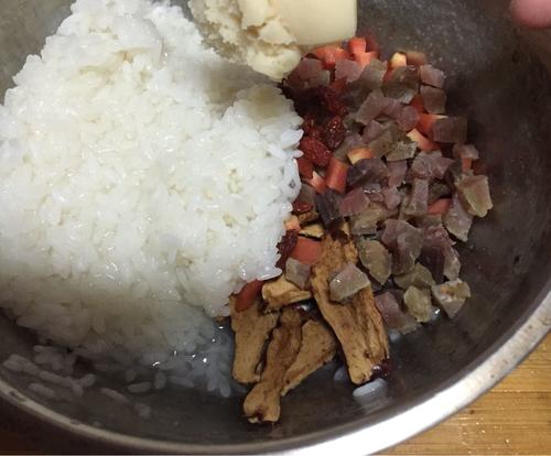 南瓜糯米饭的做法