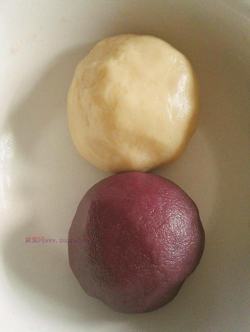 紫薯红豆酥的做法