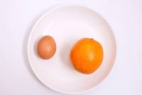 橙子蒸蛋羹的做法步骤1