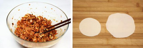 怎么用饺子皮做烧麦的做法步骤3-4