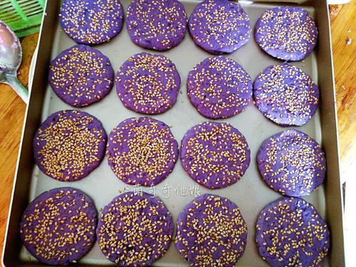 紫薯糯米小饼（烤箱版）的做法