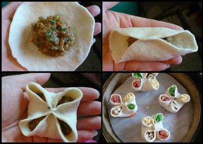 四喜饺子的做法图解，说说四喜饺子的包法